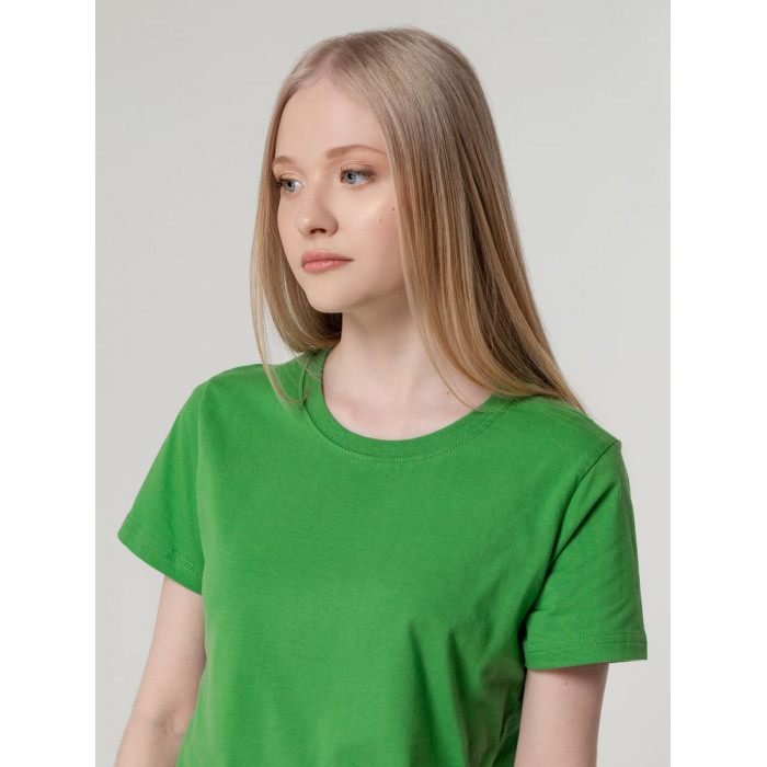 Футболка женская T-bolka Lady ярко-зеленая, размер XL