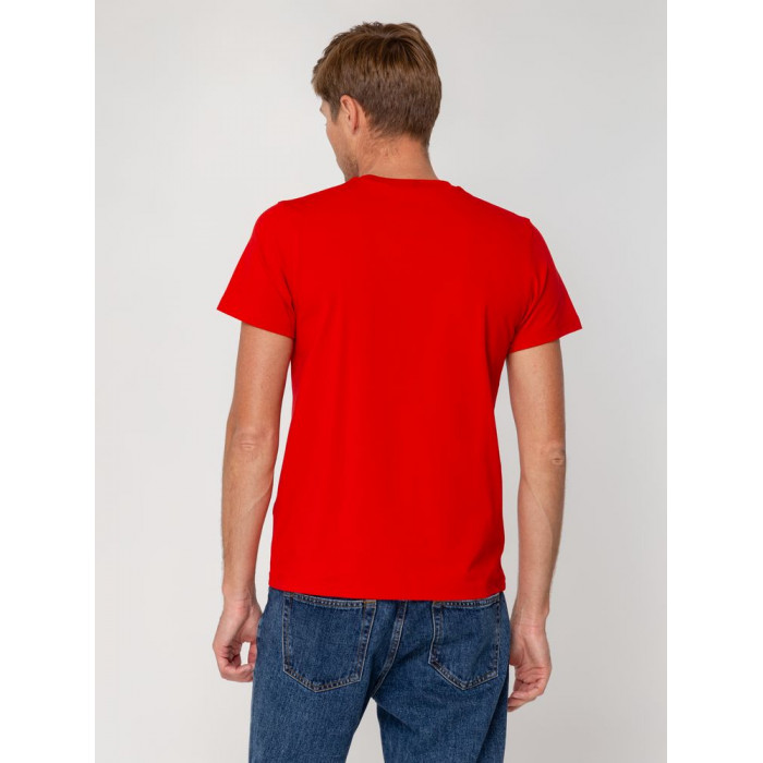 Футболка мужская T-bolka Stretch, красная, размер XXL