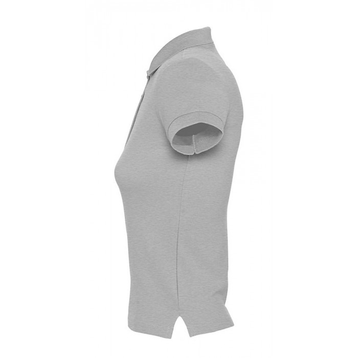 Рубашка поло женская People 210 серый меланж, размер XXL