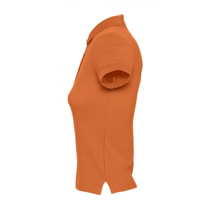 Рубашка поло женская People 210 оранжевая, размер XXL