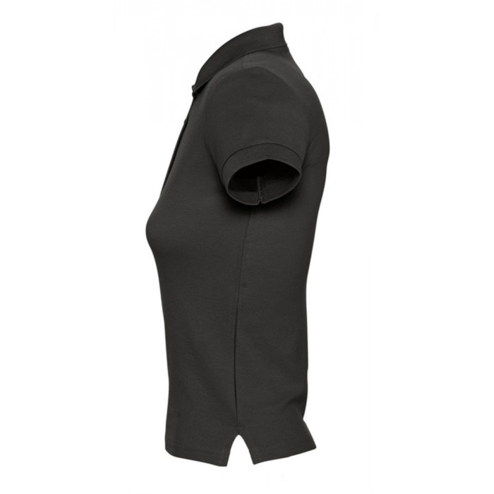 Рубашка поло женская People 210 черная, размер XXL