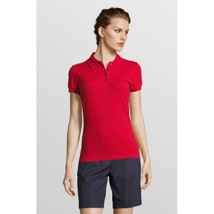 Рубашка поло женская People 210 красная, размер XXL