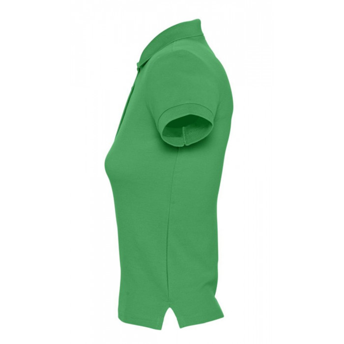 Рубашка поло женская People 210 ярко-зеленая, размер XL