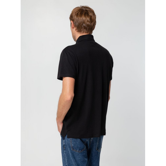 Рубашка поло мужская Spring 210 черная, размер 5XL