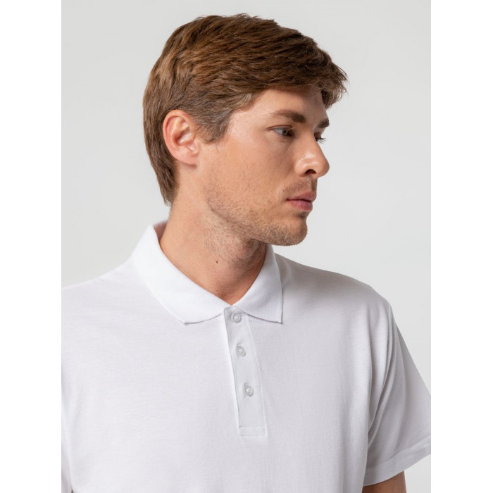 Рубашка поло мужская Spring 210 белая, размер 5XL