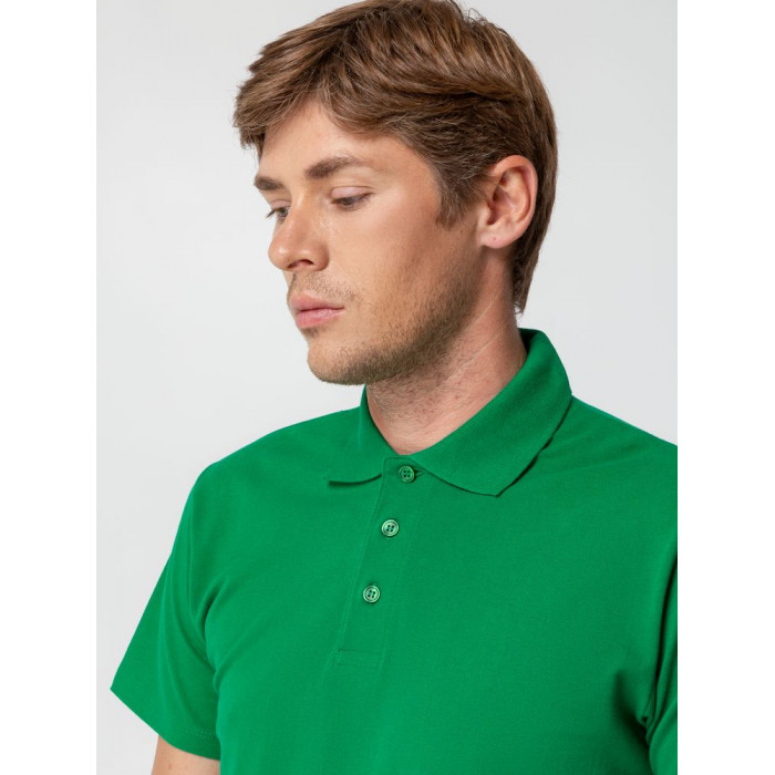 Рубашка поло мужская Spring 210 ярко-зеленая, размер XXL