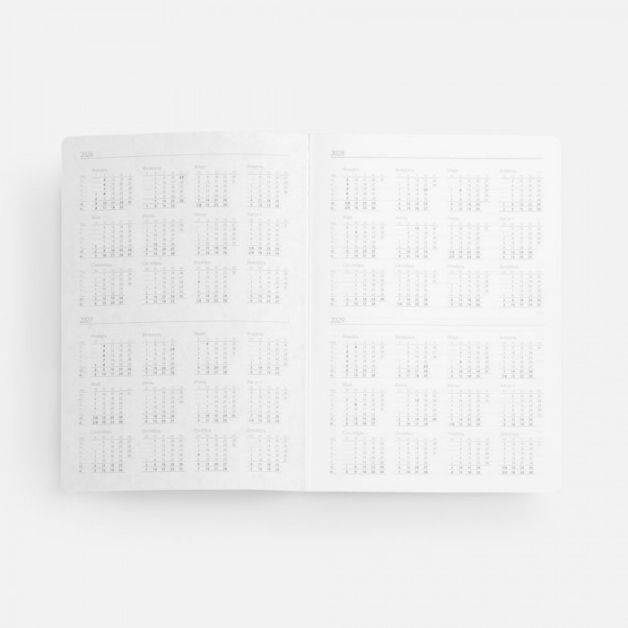 Ежедневник Nebraska Flex, недатированный, черный с золотистым