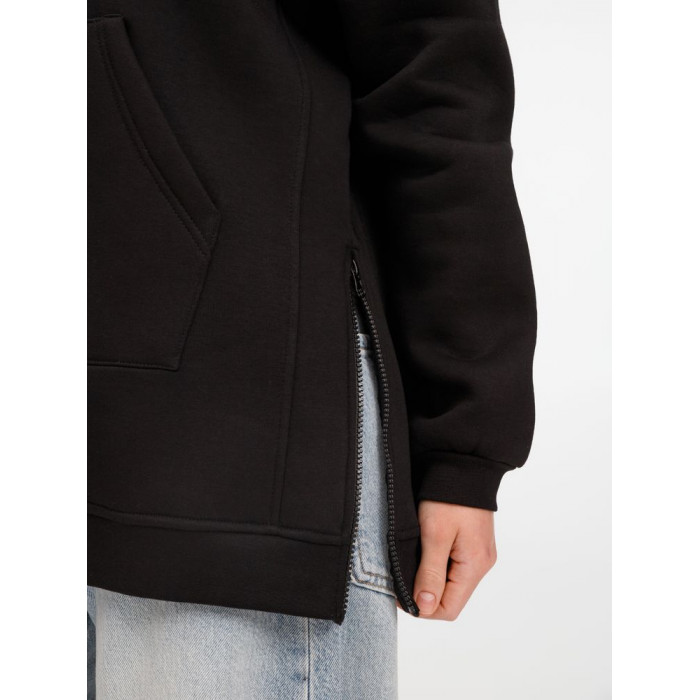 Худи унисекс оверсайз Easy Street, черное, размер XS/S