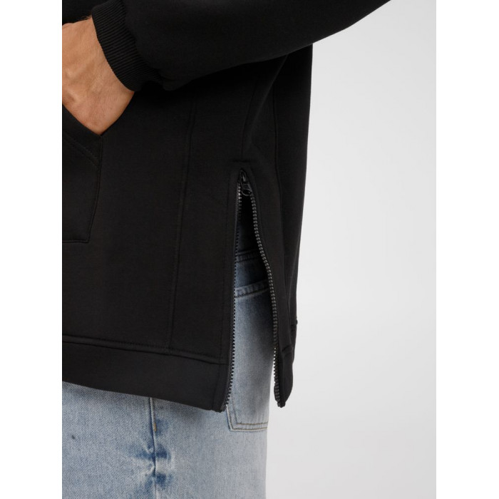 Худи унисекс оверсайз Easy Street, черное, размер XS/S