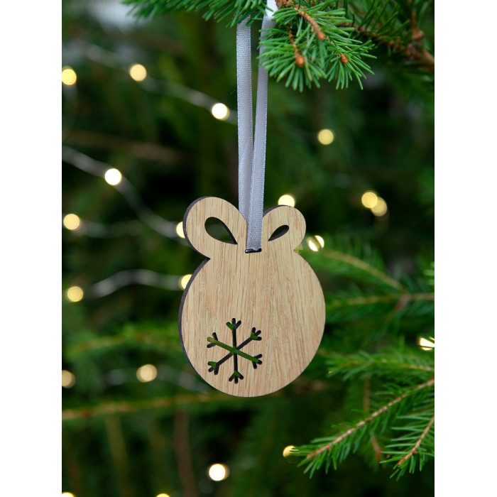 Деревянная подвеска Christmate, шар