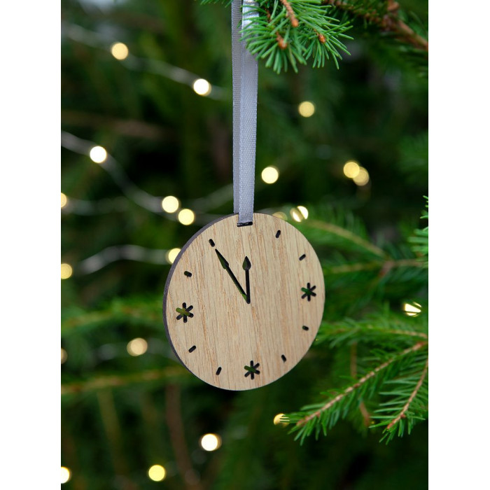 Деревянная подвеска Christmate, часы