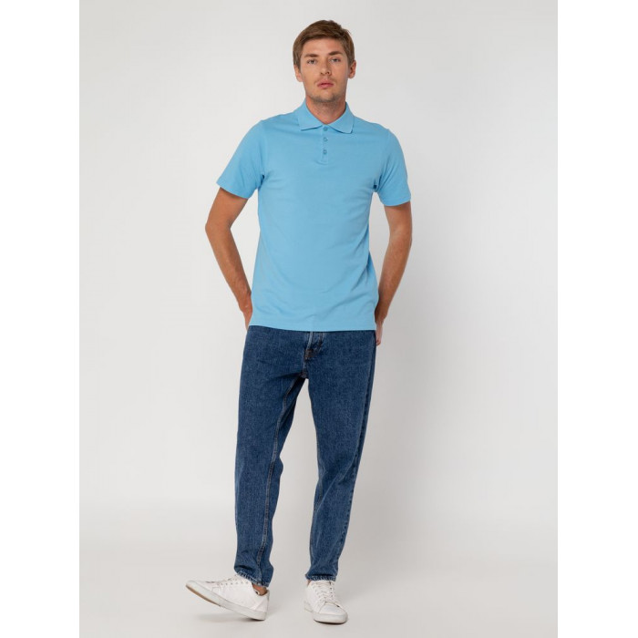 Рубашка поло мужская Virma light, голубая, размер 3XL