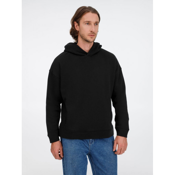 Худи оверсайз унисекс Tolla, черное, размер XL/2XL