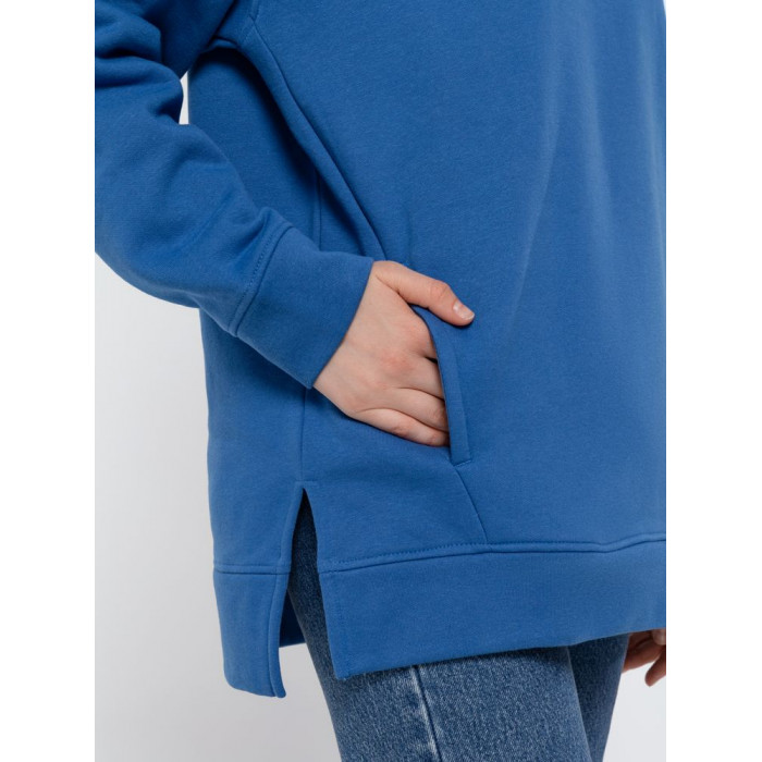 Худи оверсайз унисекс Tolla, синее (джинс), размер XL/2XL