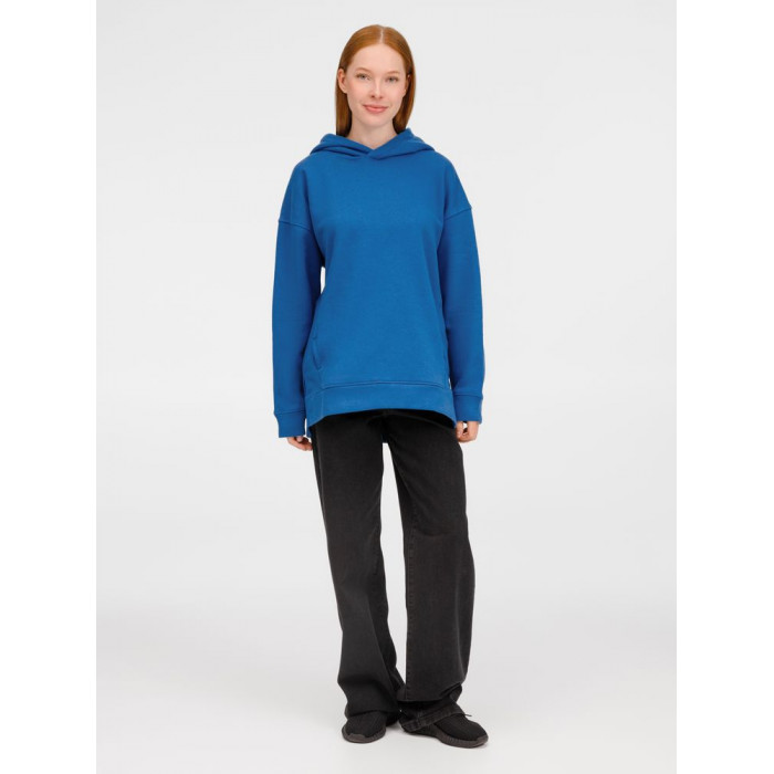 Худи оверсайз унисекс Tolla, синее (джинс), размер XL/2XL