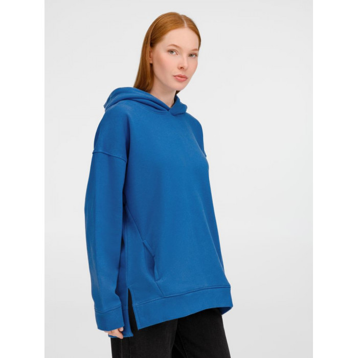 Худи оверсайз унисекс Tolla, синее (джинс), размер XL/2XL