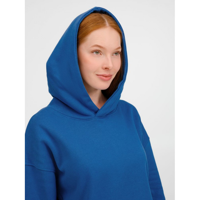 Худи оверсайз унисекс Tolla, синее (джинс), размер XL/2XL