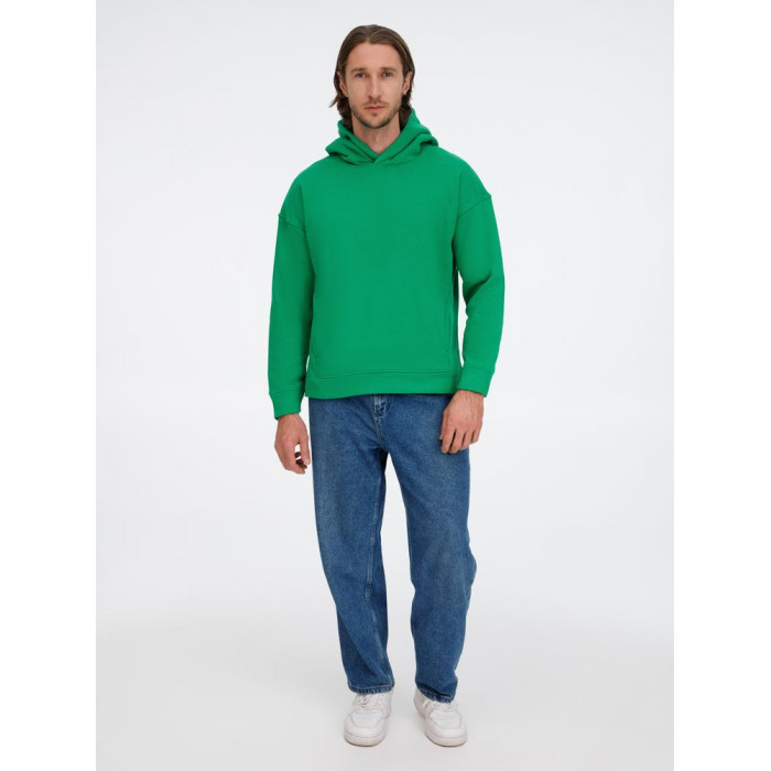 Худи оверсайз унисекс Tolla, зеленое, размер XL/2XL
