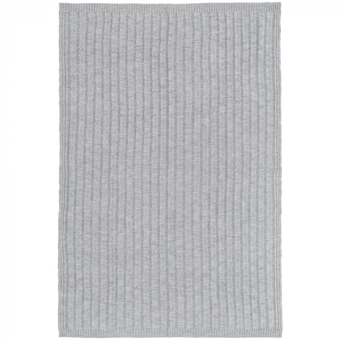 Плед Trenza, светло-серый