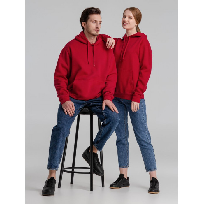 Толстовка с капюшоном Slam 320, бирюзовая, размер XXL