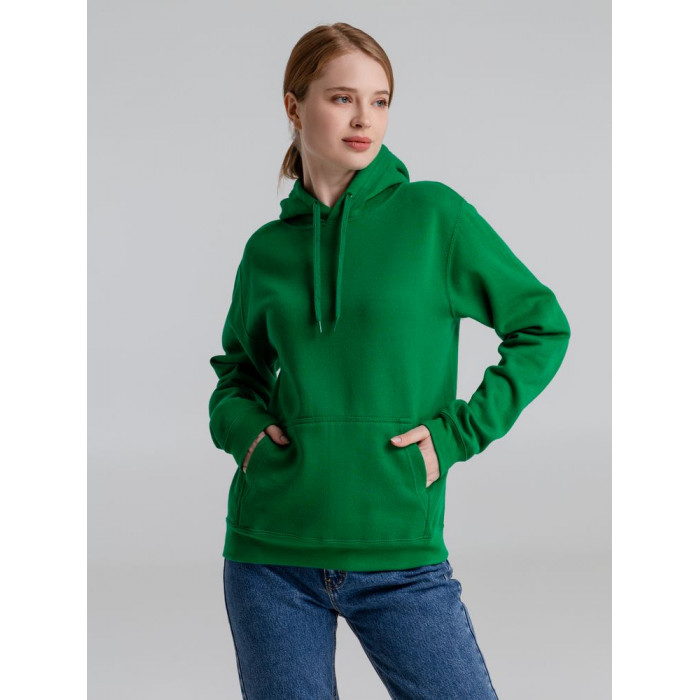 Толстовка с капюшоном Slam 320, ярко-зеленая, размер XS