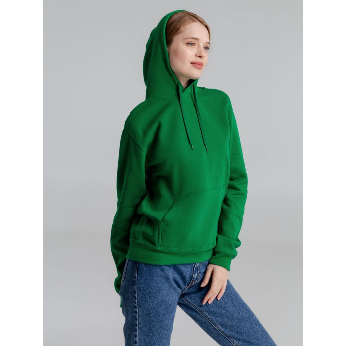 Толстовка с капюшоном Slam 320, ярко-зеленая, размер XS