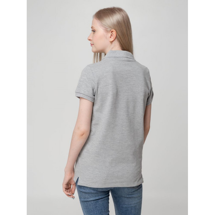 Рубашка поло женская Virma lady, серый меланж, размер XXL
