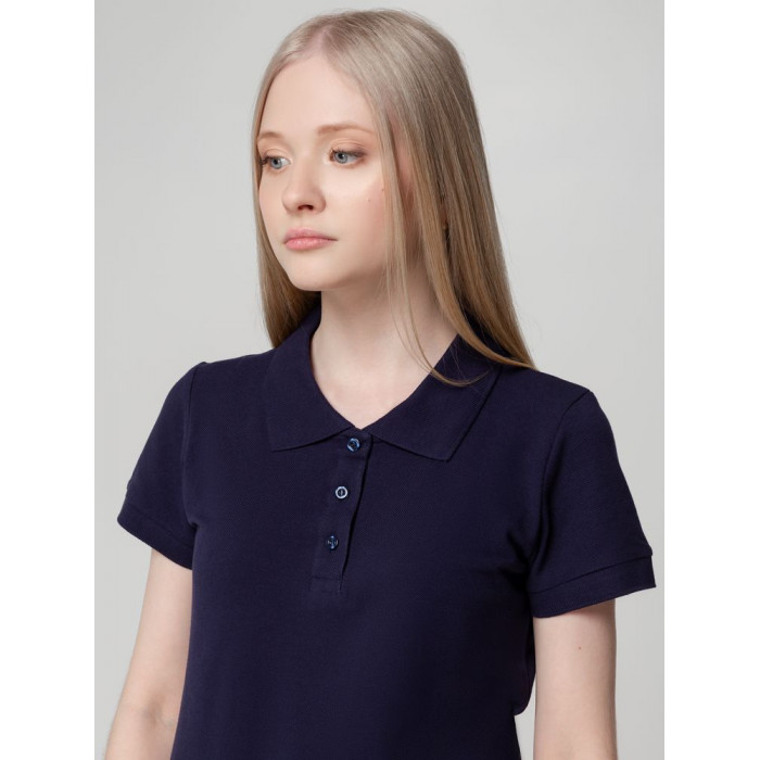 Рубашка поло женская Virma lady, темно-синяя, размер XXL