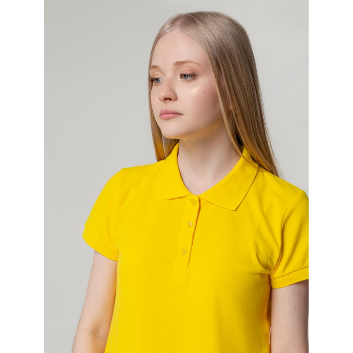 Рубашка поло женская Virma lady, желтая, размер XXL