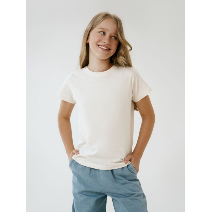 Футболка детская T-Bolka Kids, молочно-белая, 14 лет