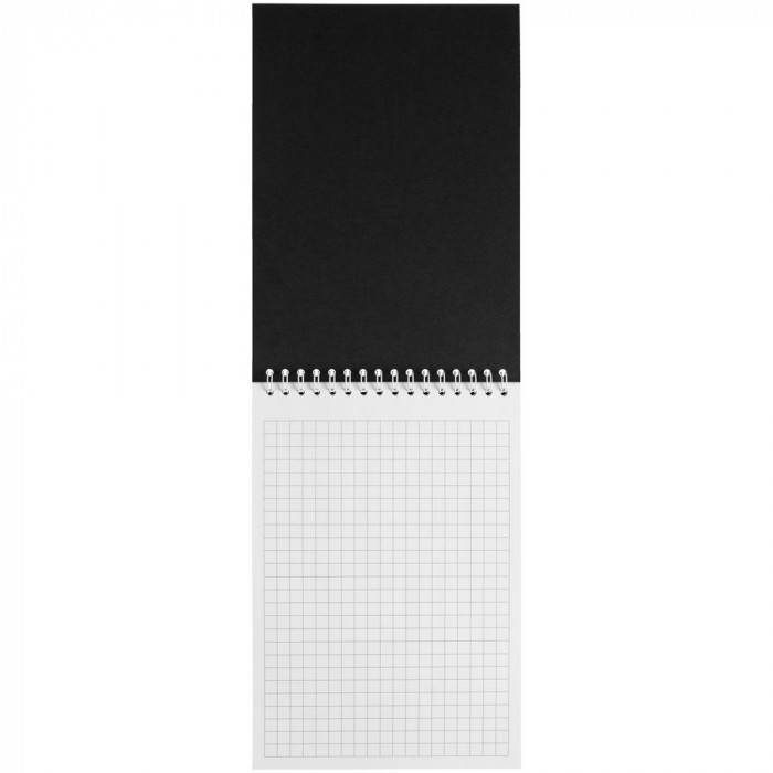 Блокнот Dali Mini в клетку, черный