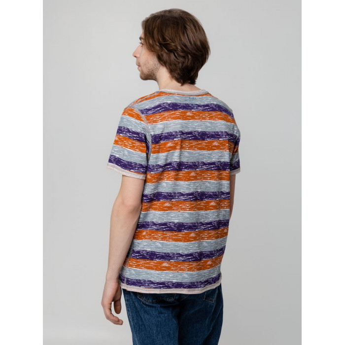 Футболка мужская RAYET двусторонняя, оранжевый/фиолетовый , размер XXL