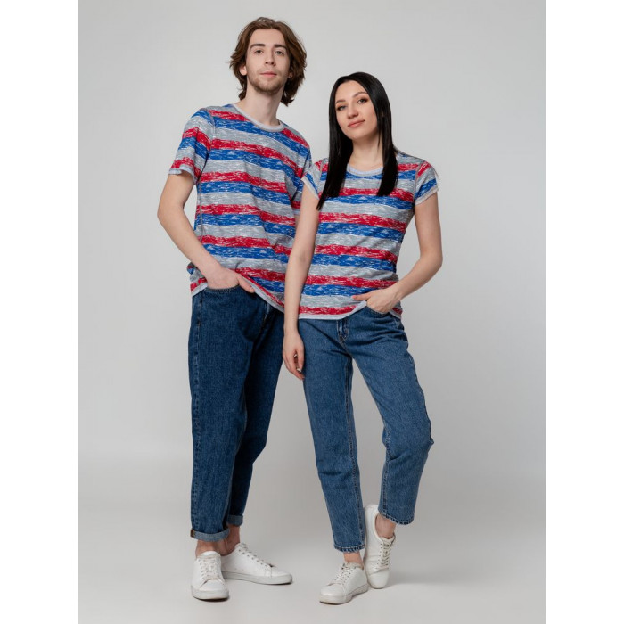 Футболка женская RAYET LADY двусторонняя, красный/синий, размер XXL