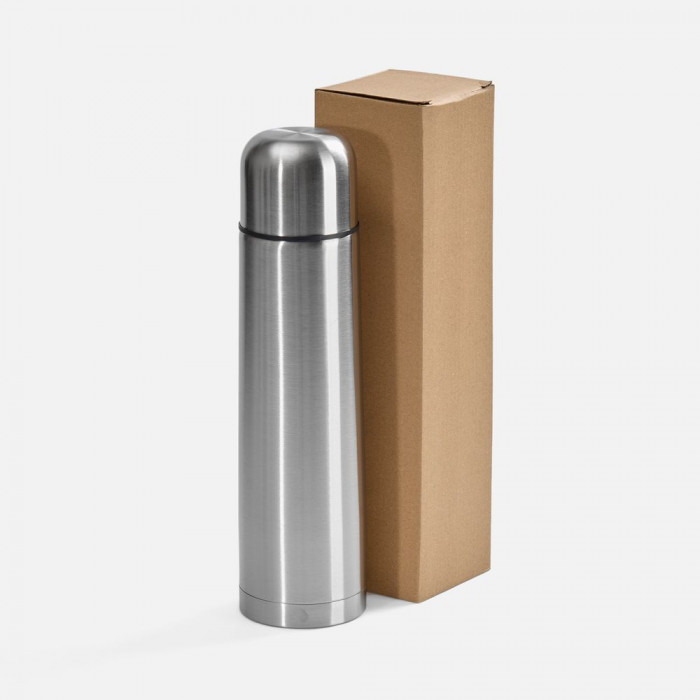 Термос Plain 1000, серебристый