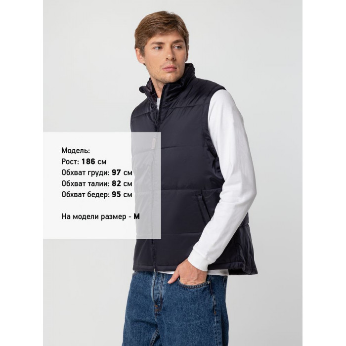 Жилет Warm темно-синий, размер XXL