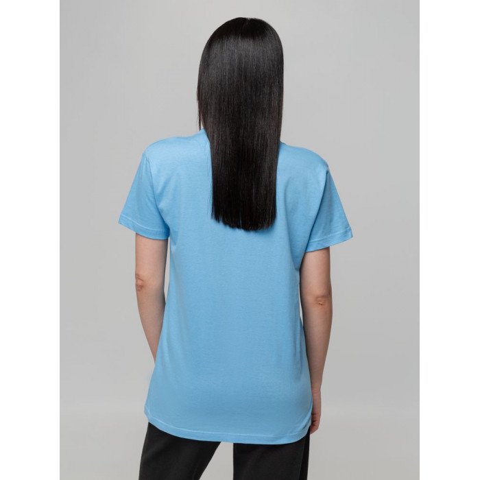 Футболка унисекс T-bolka 140, голубая, размер XXXL
