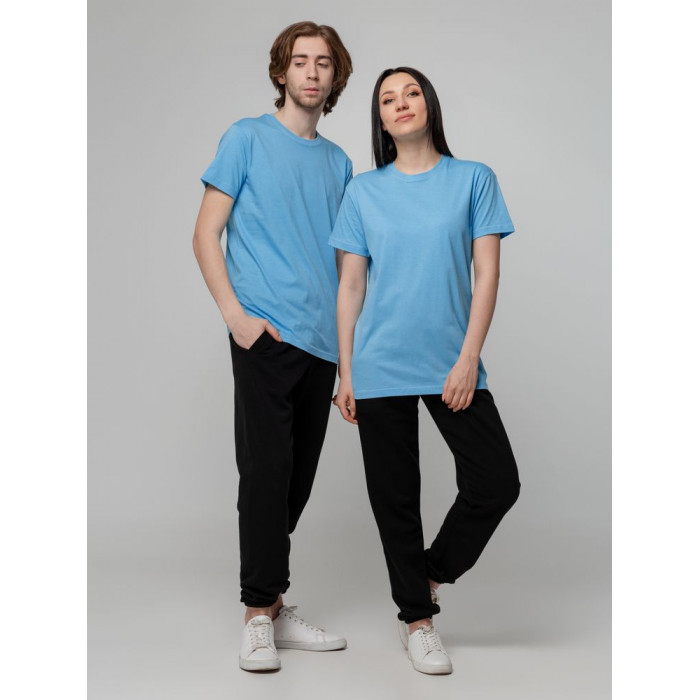 Футболка унисекс T-bolka 140, голубая, размер XXXL