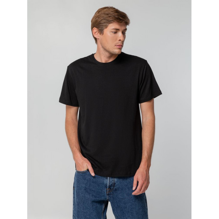 Футболка унисекс T-bolka 140, черная, размер XXXL