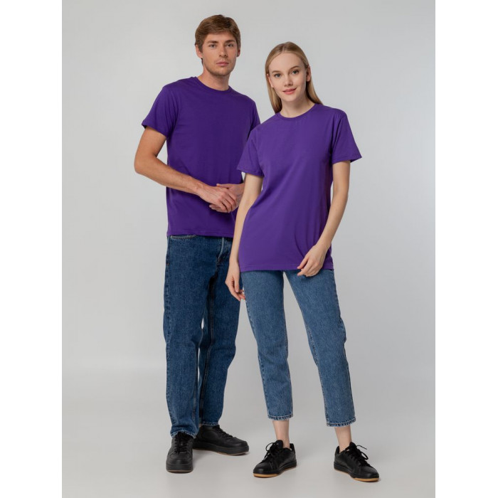 Футболка унисекс T-bolka 140, фиолетовая, размер XXXL