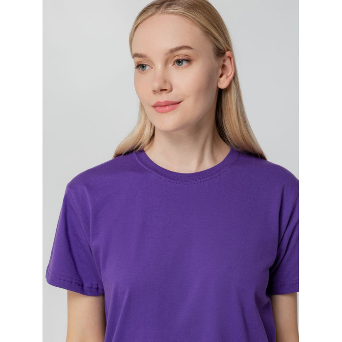 Футболка унисекс T-bolka 140, фиолетовая, размер XXXL