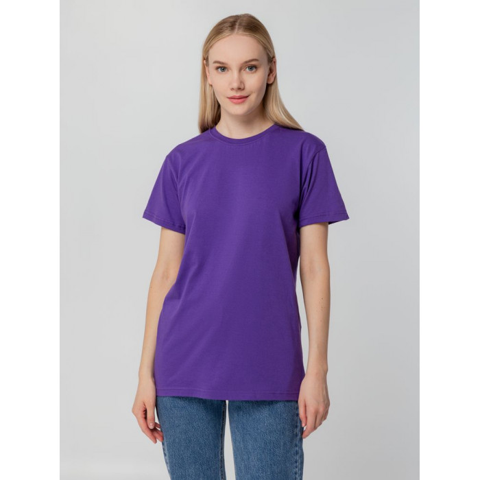 Футболка унисекс T-bolka 140, фиолетовая, размер XXXL