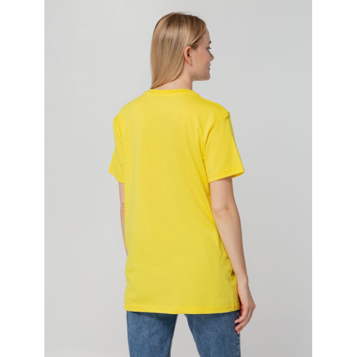 Футболка унисекс T-bolka 140, желтая, размер XXXL