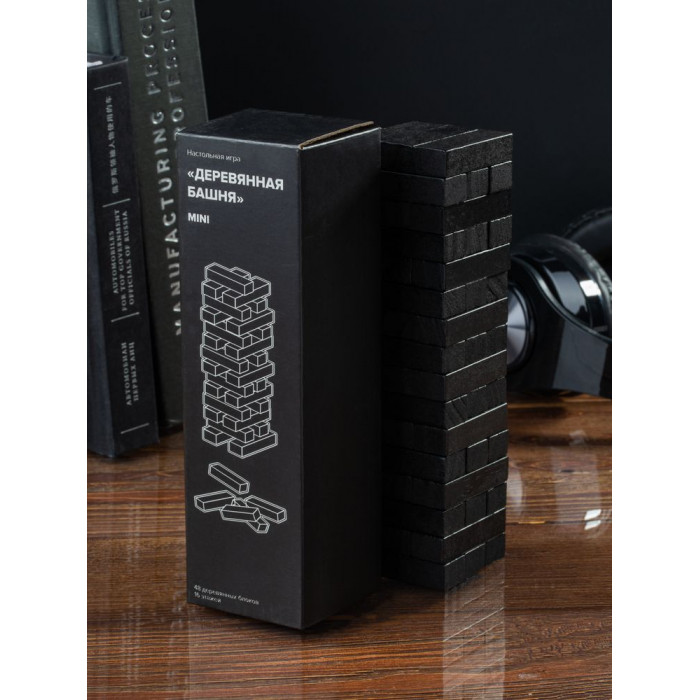 Игра «Деревянная башня мини», черная