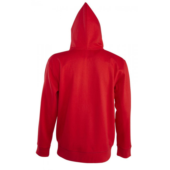 Толстовка мужская на молнии с капюшоном Seven Men, красная, размер XL
