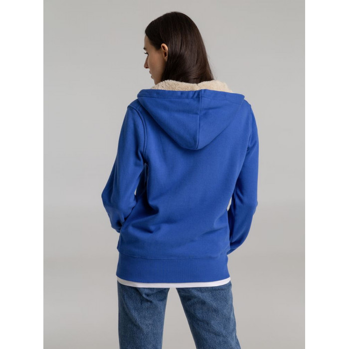 Толстовка унисекс на молнии Sherpa 280 ярко-синяя, размер XXS