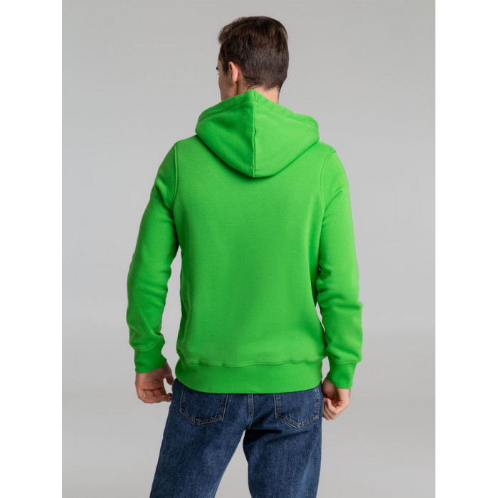 Толстовка унисекс на молнии Sherpa 280, ярко-зеленая, размер XXS