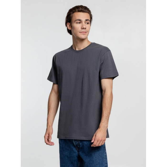 Футболка унисекс T-Bolka 160, темно-серая (графит), размер 5XL