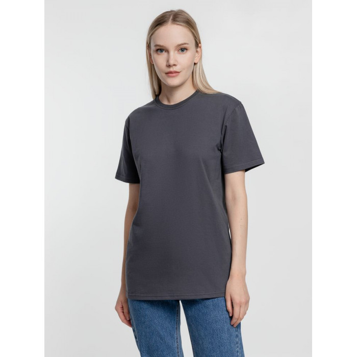 Футболка унисекс T-Bolka 160, темно-серая (графит), размер 5XL