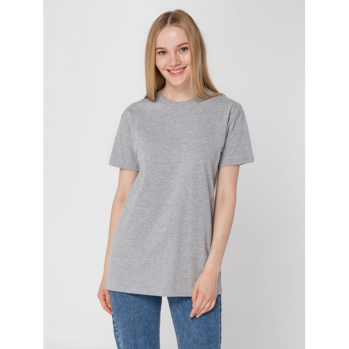 Футболка унисекс T-bolka 160, серый меланж, размер XXXL