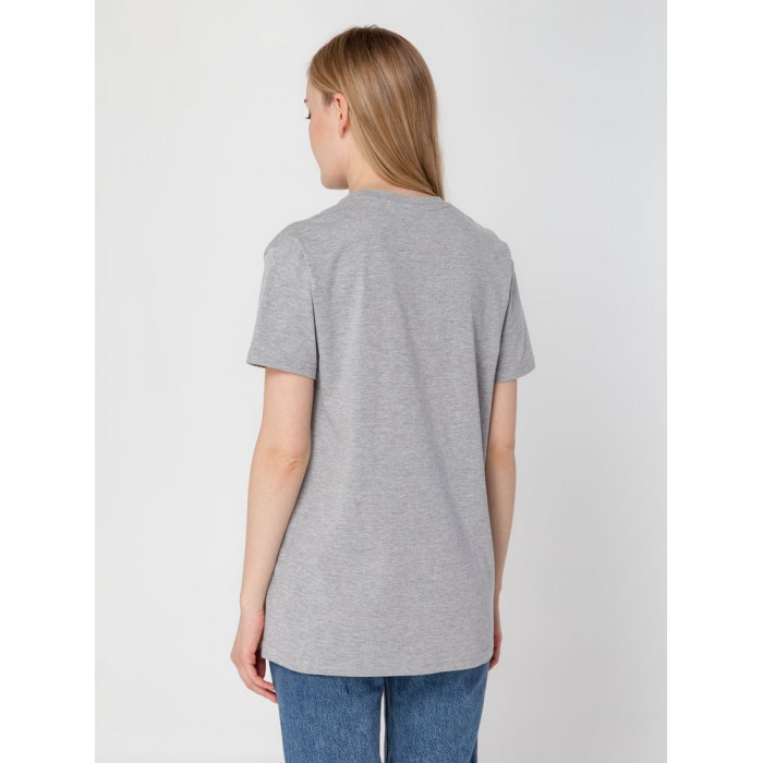 Футболка унисекс T-bolka 160, серый меланж, размер XXXL
